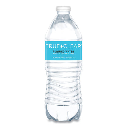 True Clear Purified Bottled Water, 16.9 oz Bottle, 24 Bottles/Carton, 84 Cartons/Pallet