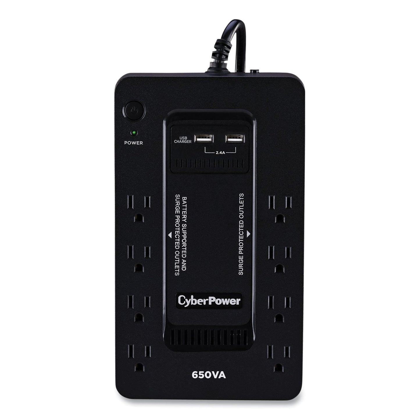 CyberPower SX650U UPS Battery Backup, 8 Outlets, 650 VA, 890 J