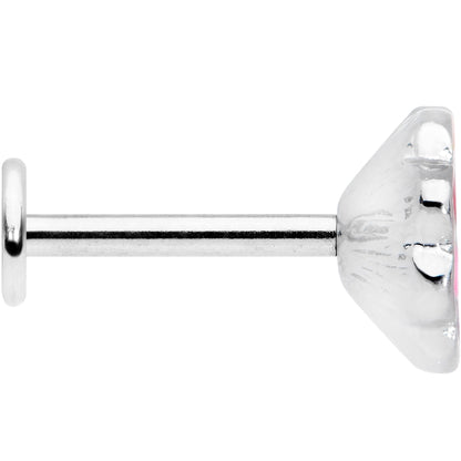 16G 5/16 Rainbow Hippie Flower Cartilage Labret Monroe Tragus
