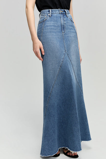 Ocean Wave Denim Skirt HJ821