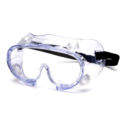 Protective Goggles Pyramex® Fit Over Uncoated Clear Tint Polycarbonate Lens Clear Frame Elastic Strap One Size Fits Most G205