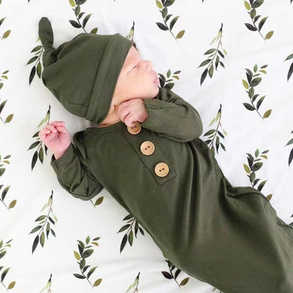Bamboo Fiber Knotted Baby Bodysuit