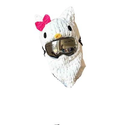 Handmade Knitted Cartoon Cover for Motorcycle Helmet