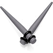 Grey Matte Acrylic Straight Taper Set 2G to 00G