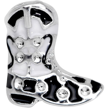 16G 1/4 Western Cowboy Boot Cartilage Tragus Earring