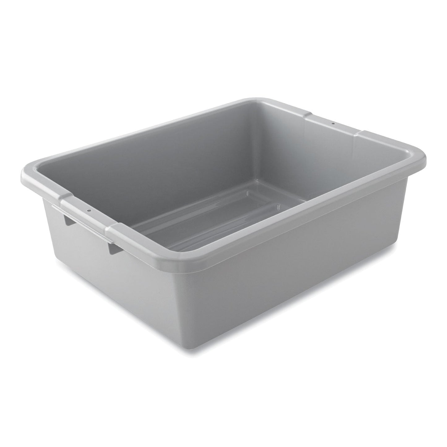 Rubbermaid Bus/Utility Box, 17.3" x 7" x 21.5", Gray, 100/Carton
