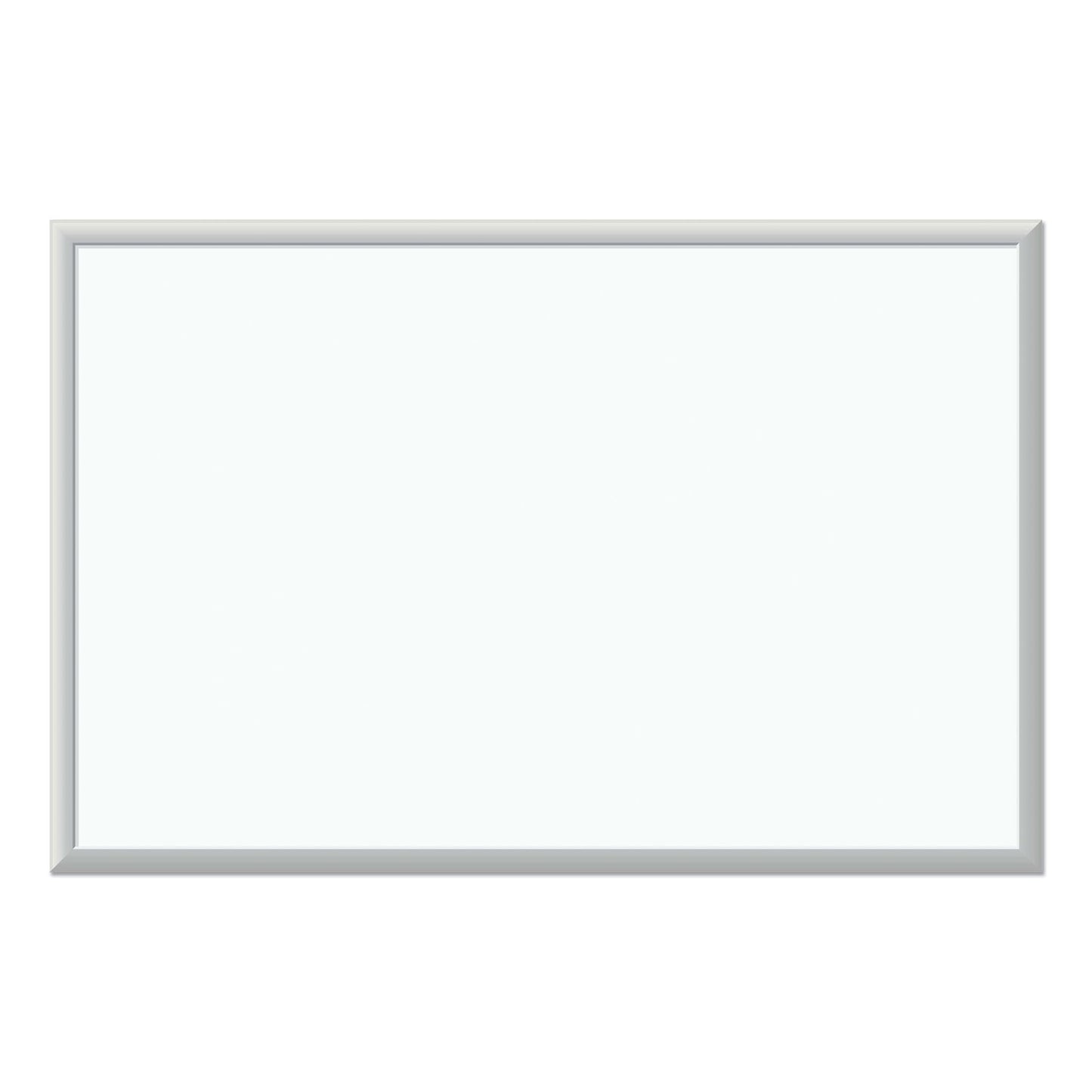 U Brands Melamine Dry Erase Board, 36 x 24, White Surface, Silver Frame