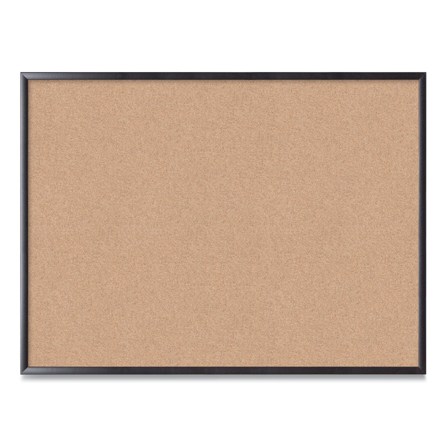 U Brands Cork Bulletin Board, 48 x 36, Natural Surface, Black Frame