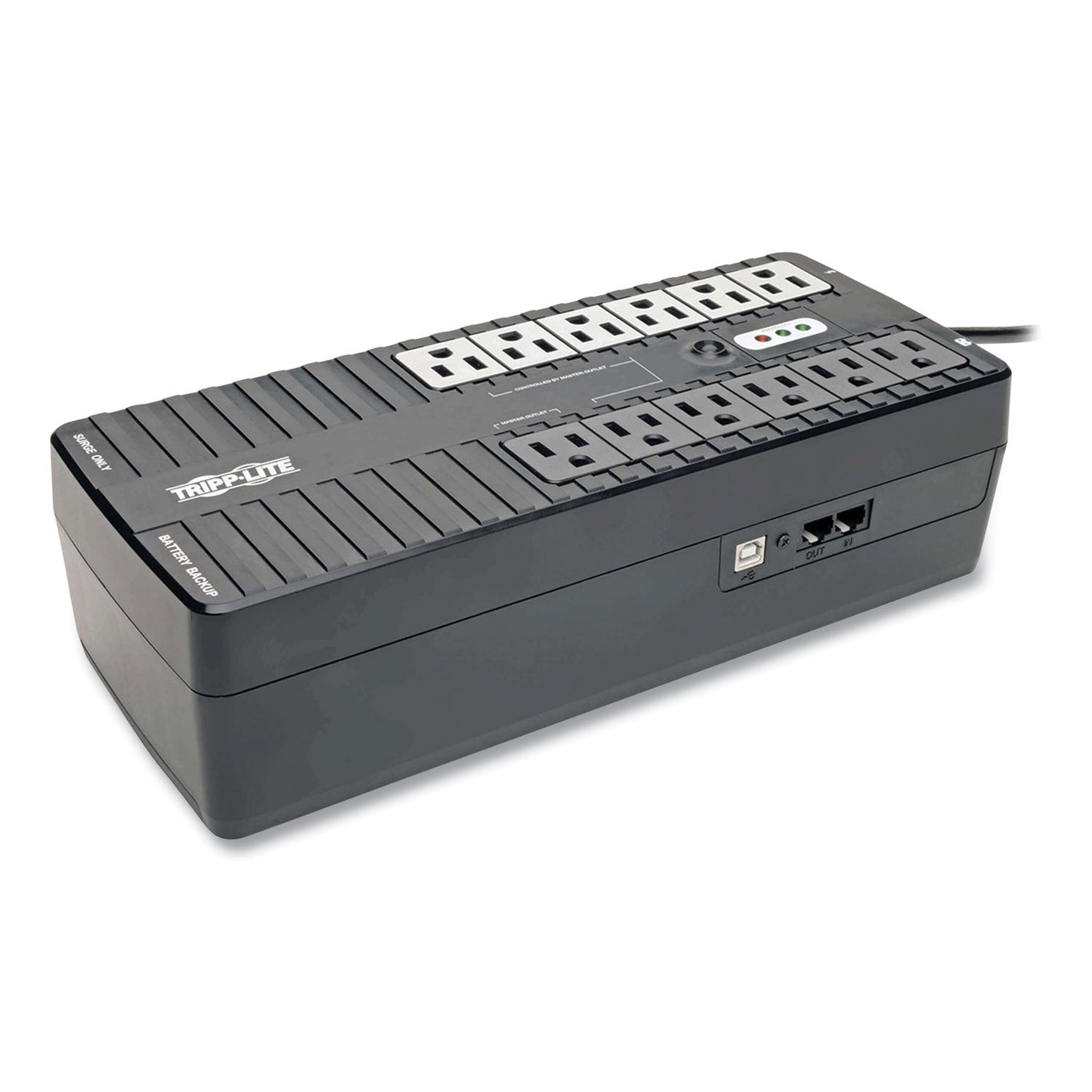 Tripp Lite ECO Series Energy-Saving Standby UPS with USB, 12 Outlets, 750 VA, 420 J