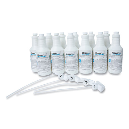 Wexford Labs CleanCide RTU Disinfecting Cleaner, Light Citrus Scent, 32 oz Bottle, 12 Bottles and 4 Trigger Sprayers/Carton