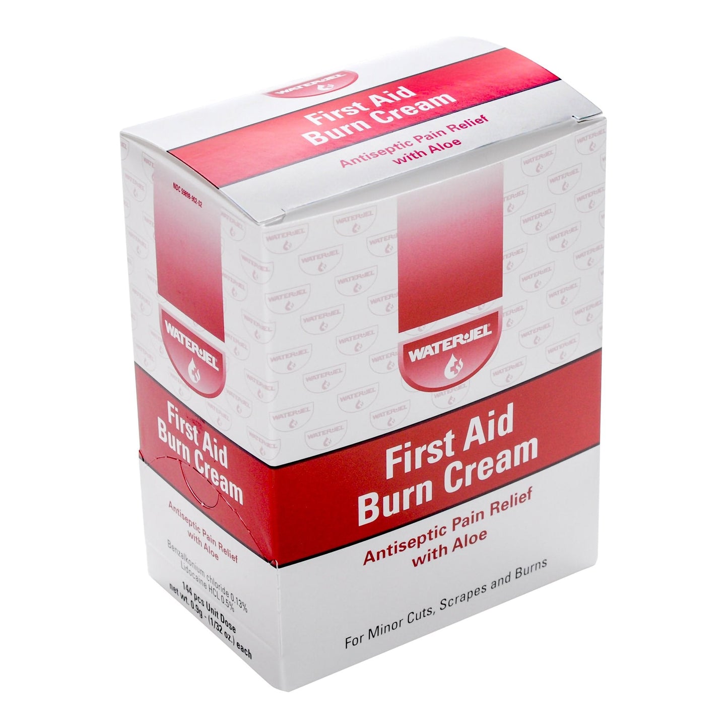 Burn Relief BZK (Benzalkonium Chloride) / Lidocaine HCl Water Jel® Cream 0.9 Gram Individual Packet - WJFA1728.00.000