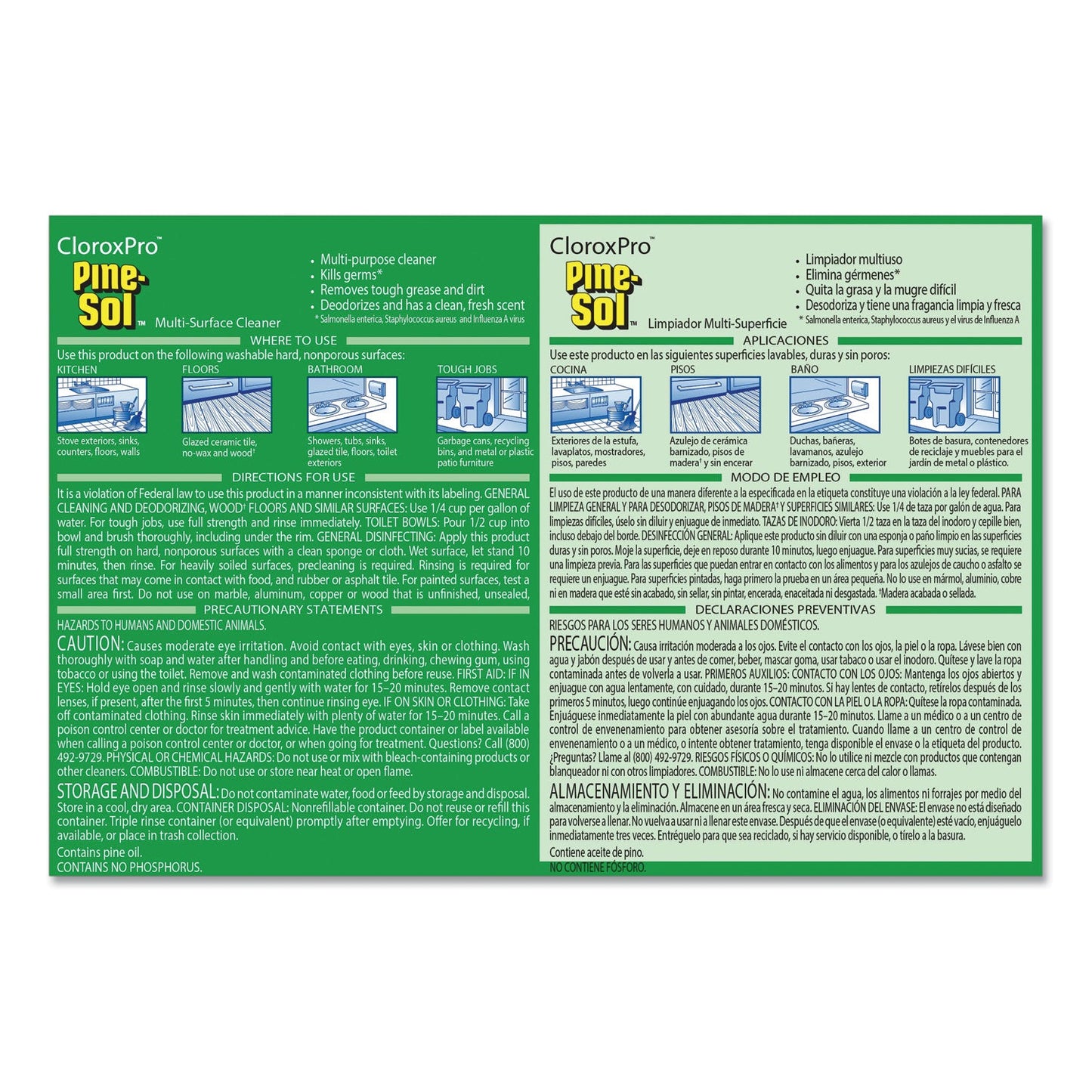 Pine-Sol Multi-Surface Cleaner Disinfectant, Pine, 144oz Bottle