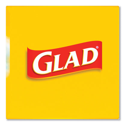 Glad OdorShield Quick-Tie Small Trash Bags, 4 gal, 0.5 mil, 8" x 18", White, 156/Carton