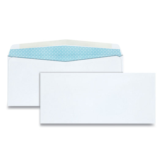 Quality Park Security Tint Business Envelope, #10, Commercial Flap, Gummed Closure, 4.13 x 9.5, White, 500/Box