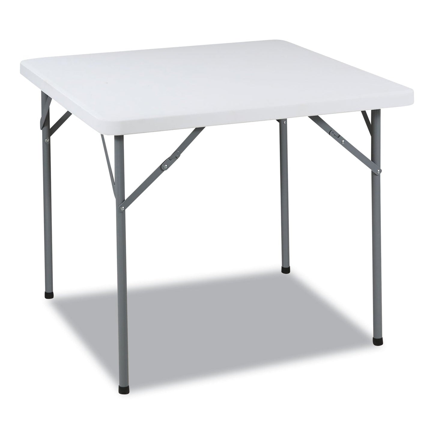 Iceberg IndestrucTable Classic Folding Table, Square Top, 200 lb Capacity, 34w x 34d x 29h, Platinum Granite