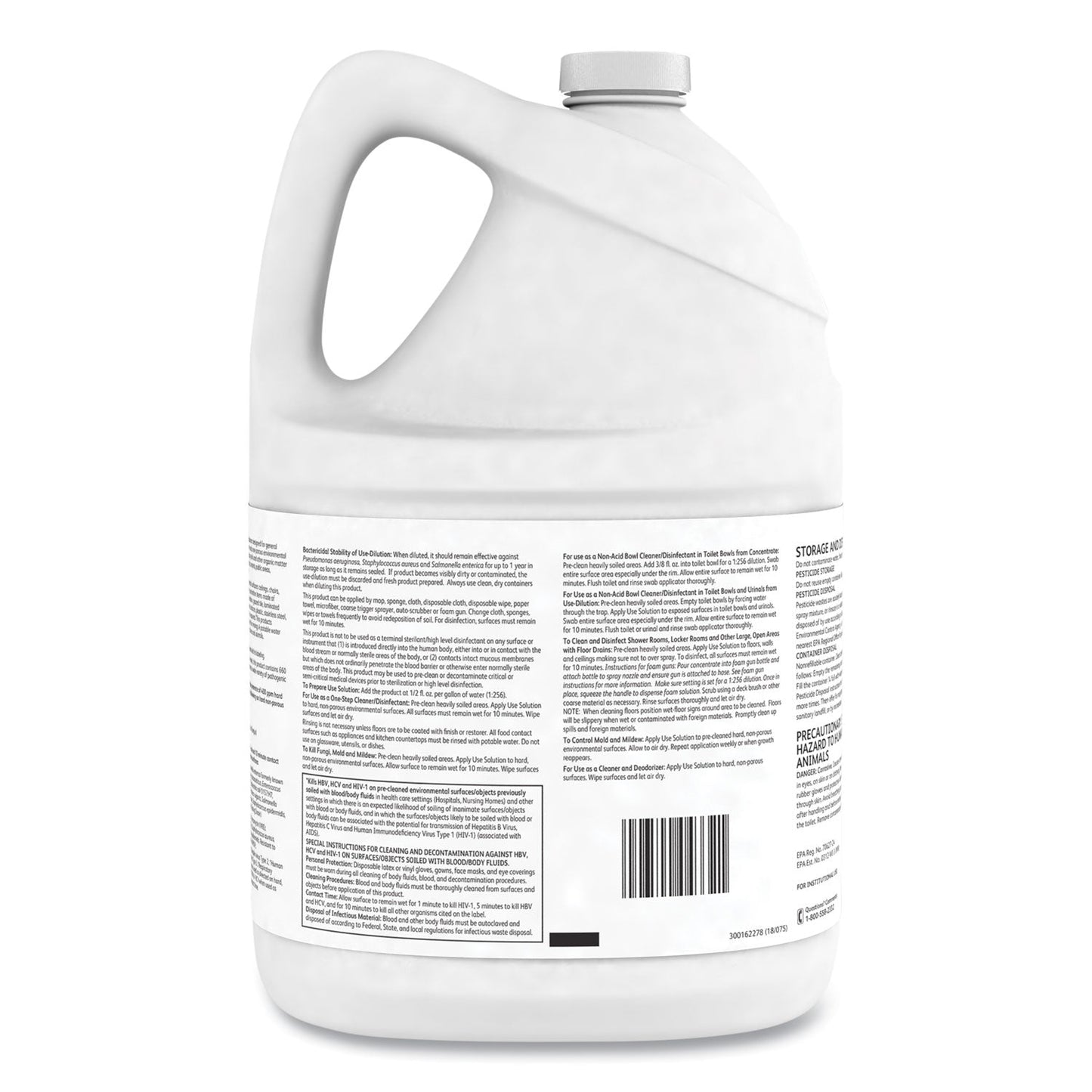 Diversey Virex II 256 One-Step Disinfectant Cleaner Deodorant Mint, 1 gal, 4 Bottles/CT
