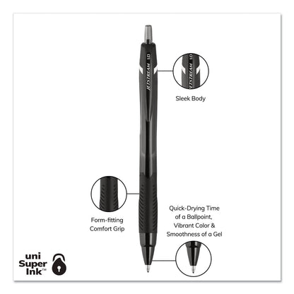 uniball Jetstream Elements Ballpoint Pen, Retractable, Medium 1 mm, Assorted Ink and Barrel Colors, 12/Pack