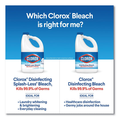 Clorox Regular Bleach with CloroMax Technology, 43 oz Bottle, 6/Carton