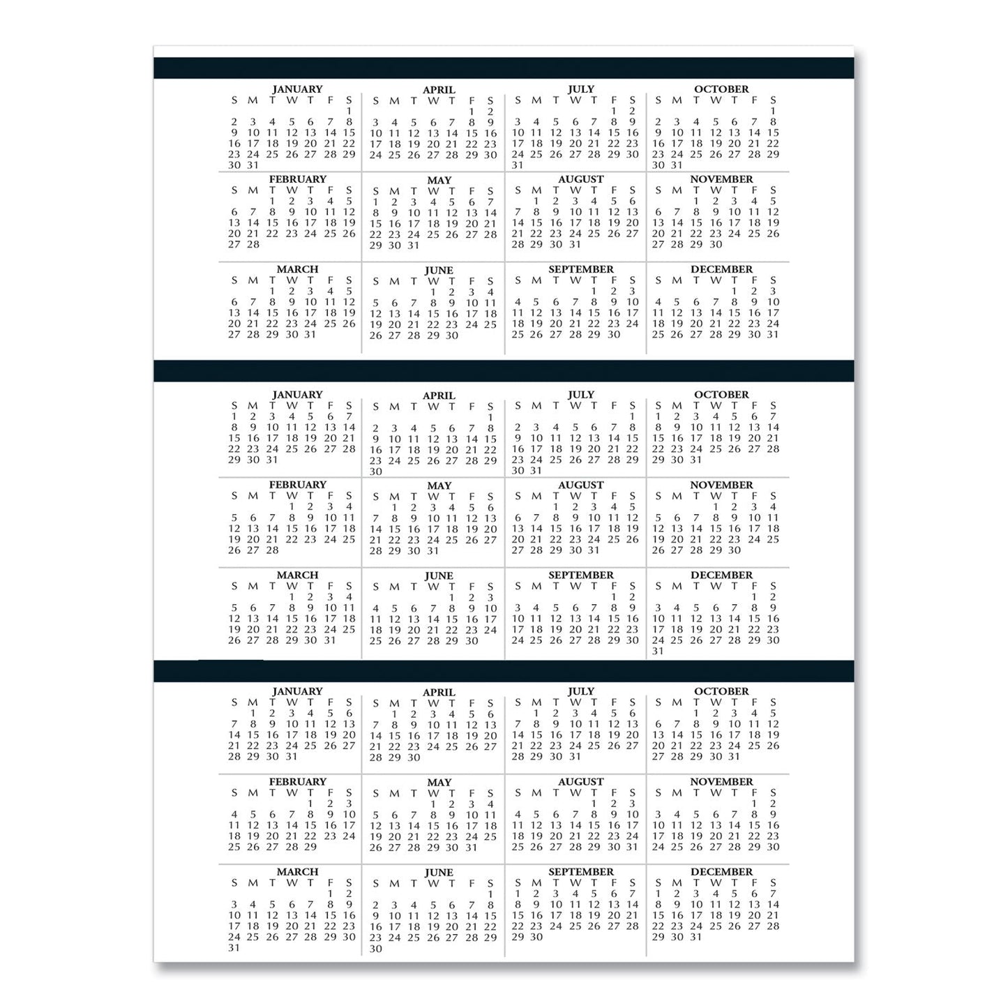 House of Doolittle Executive Series Four-Person Group Practice Daily Appointment Book, 11 x 8.5, Black Hard Cover, 12-Month (Jan to Dec): 2023