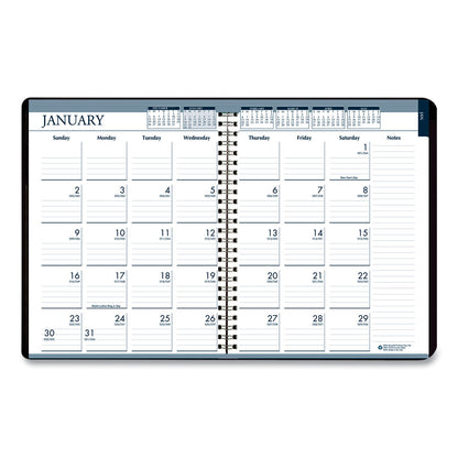 House of Doolittle Recycled Wirebound Weekly/Monthly Planner, 11 x 8.5, Black Cover, 12-Month (Jan to Dec): 2023