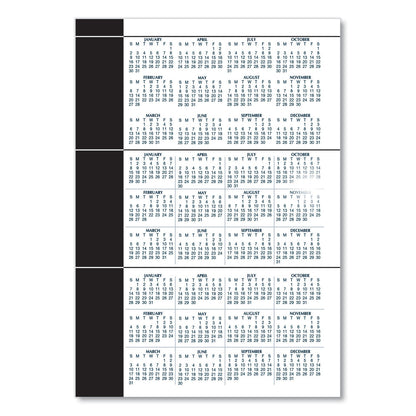 House of Doolittle 24/7 Recycled Daily Appointment Book/Monthly Planner, 10 x 7, Black Cover, 12-Month (Jan to Dec): 2023
