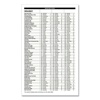 House of Doolittle Recycled Weekly Appointment Book, 8 x 5, Black Cover, 12-Month (Jan to Dec): 2023