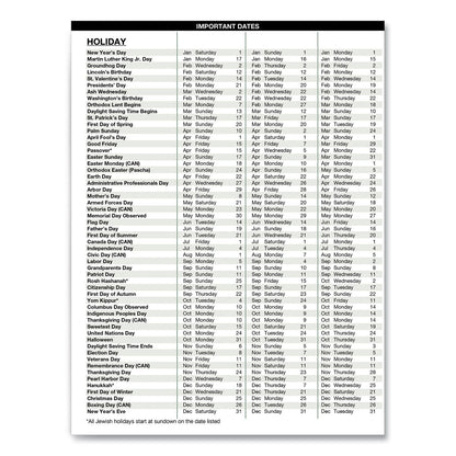 House of Doolittle Recycled Professional Weekly Planner, 15-Minute Appts, 11 x 8.5, Black Wirebound Soft Cover, 24-Month (Jan-Dec): 2023-2024