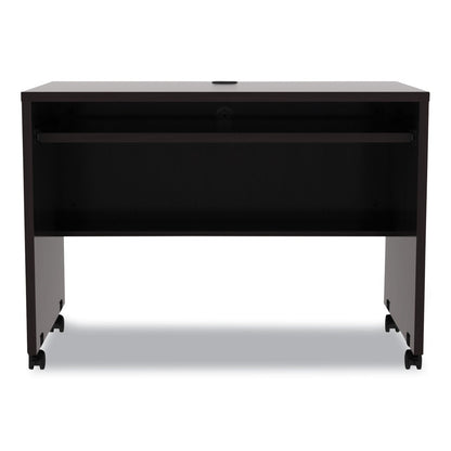 Alera Valencia Series Mobile Workstation Desk, 41.38" x 23.63" x 30", Espresso