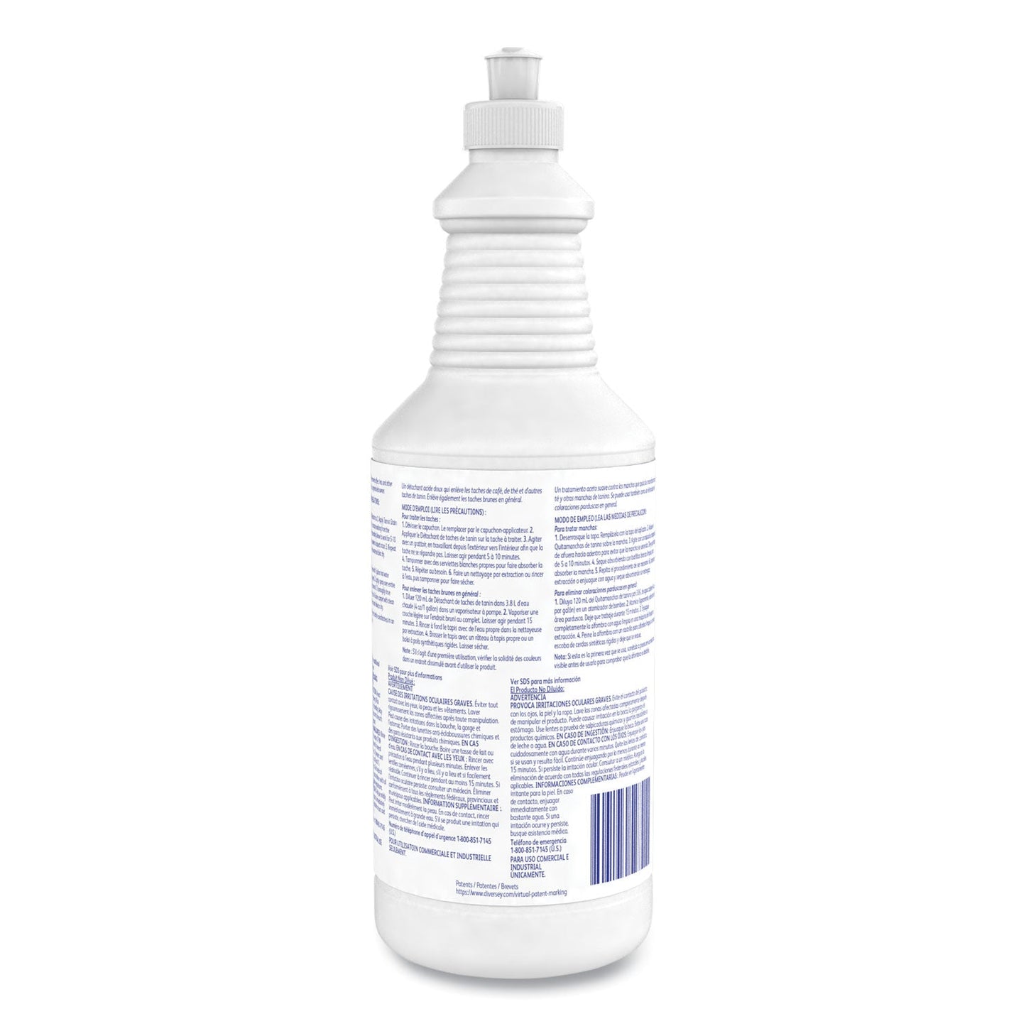 Diversey Tannin Stain Remover, 32 oz Bottle, Fruity, 6/CT