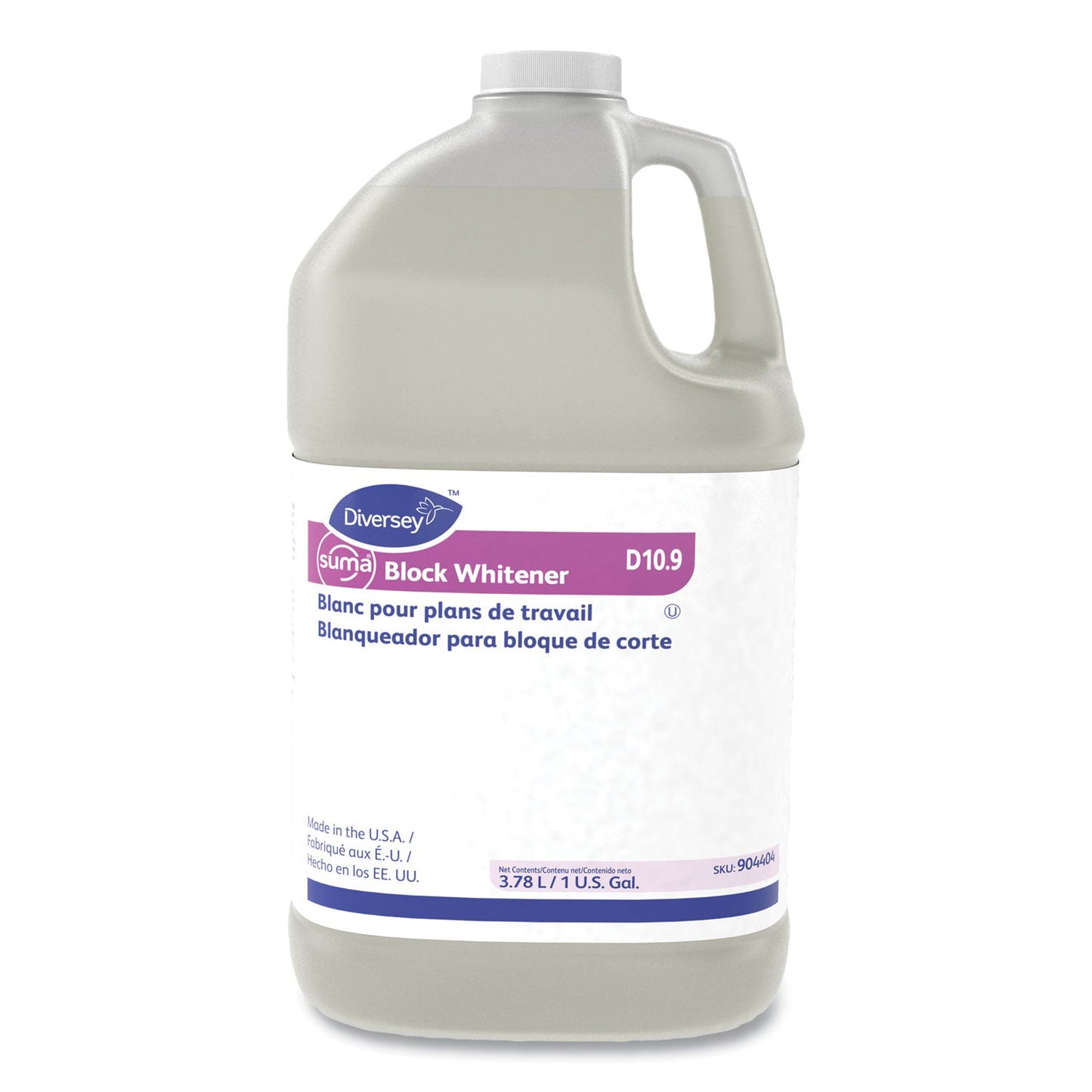 Diversey Suma Block Whitener, 1 gal Bottle, 4/Carton
