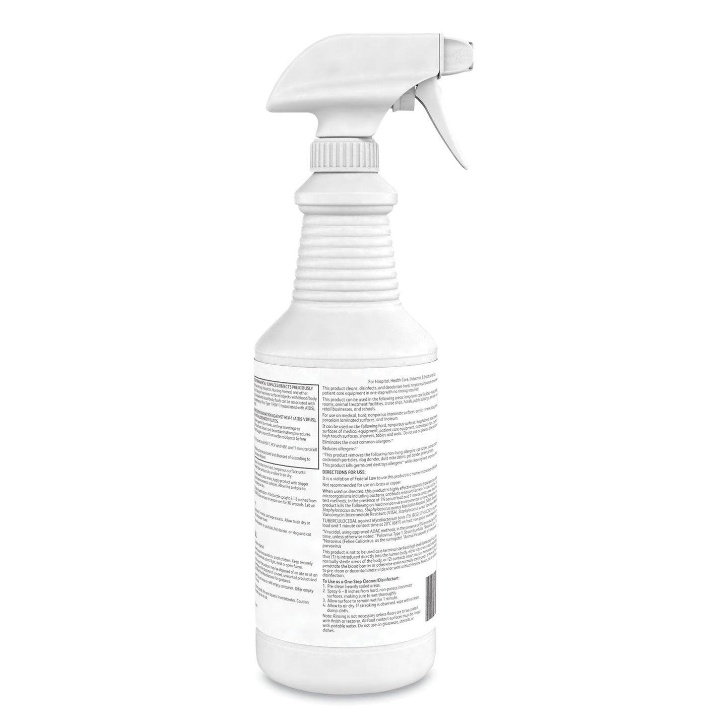 Diversey Oxivir 1 RTU Disinfectant Cleaner, 32 oz Spray Bottle, 12/Carton