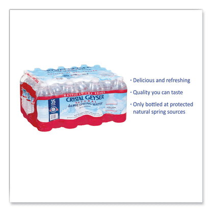 Crystal Geyser Alpine Spring Water, 16.9 oz Bottle, 35/Case
