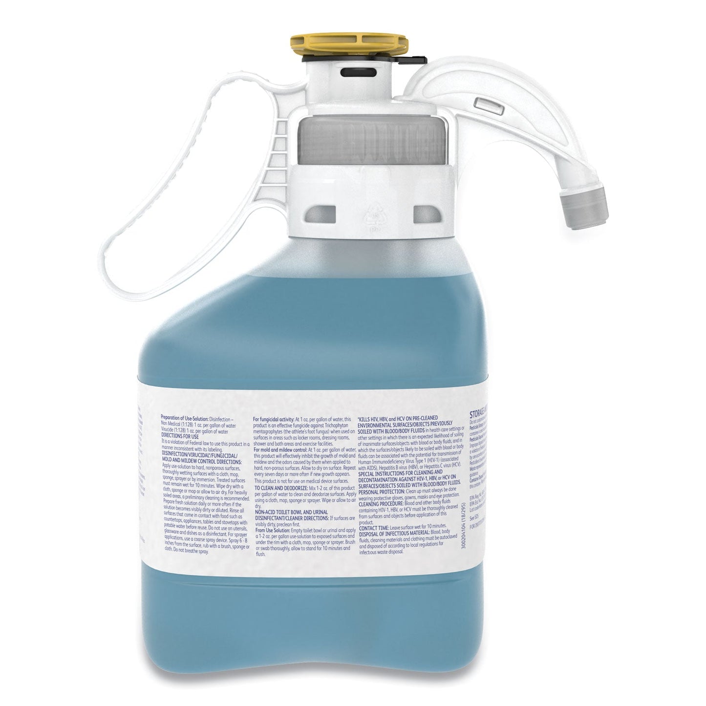 Diversey Crew Non-Acid Bowl and Bathroom Disinfectant Cleaner, Floral, 47.3 oz, 2/Carton