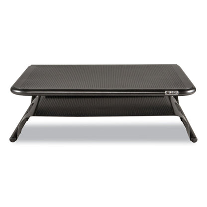 Allsop Metal Art Printer and Monitor Stand Plus, 18" x 13.5" x 6", Black, Supports 50 lbs
