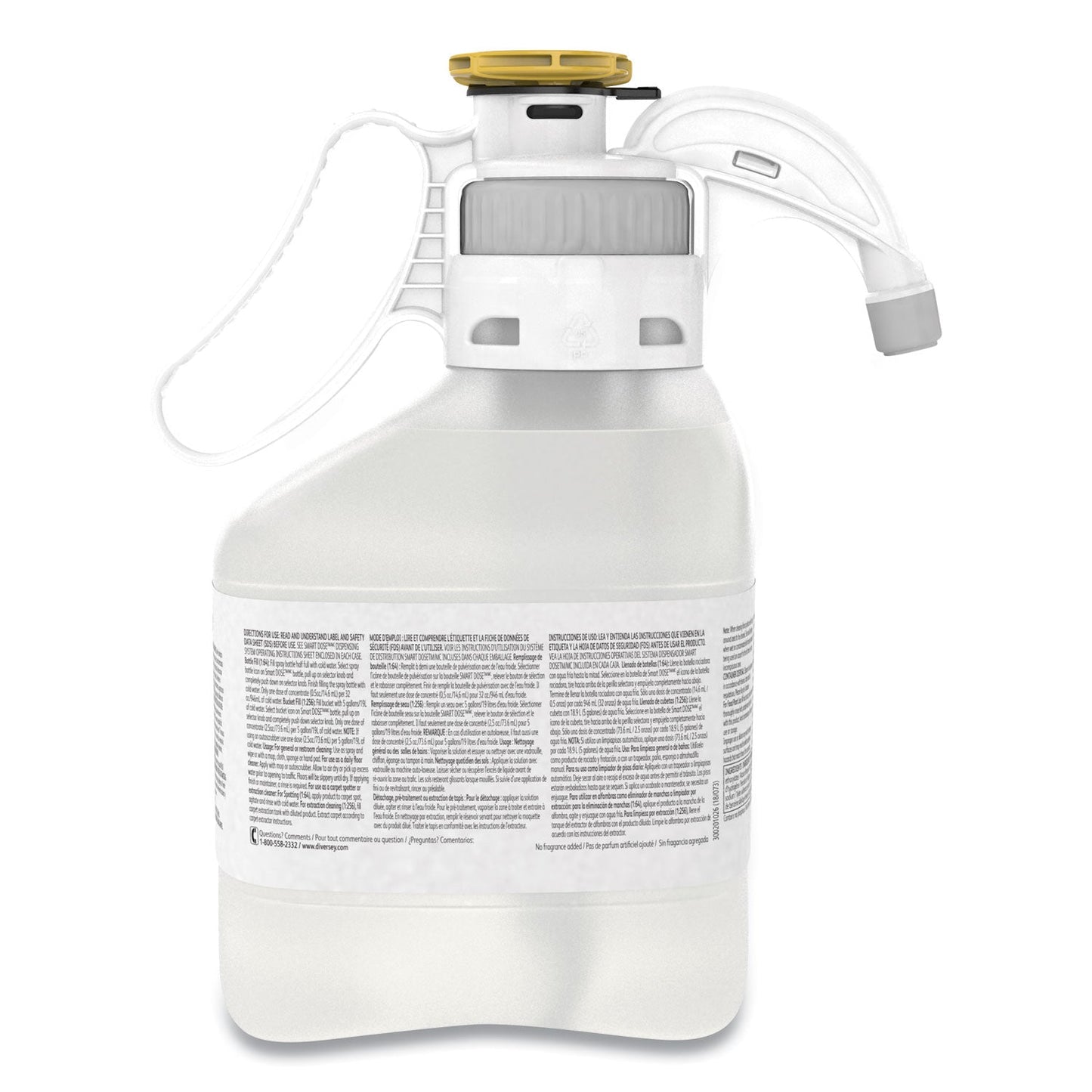 Diversey PERdiem Concentrated General Cleaner with Hydrogen Peroxide, 47.34 oz, Bottle, 2/Carton