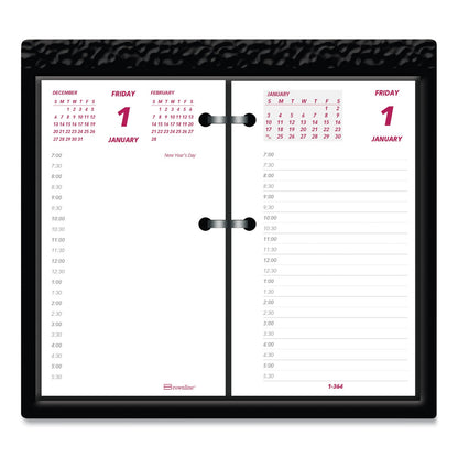 Brownline Daily Calendar Pad Refill, 6 x 3.5, White/Burgundy/Gray Sheets, 2023