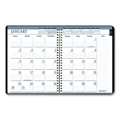 House of Doolittle Recycled Monthly Weekly 7 Day Planner, 8.75 x 6.88, Black Cover, 12-Month (Jan to Dec): 2023