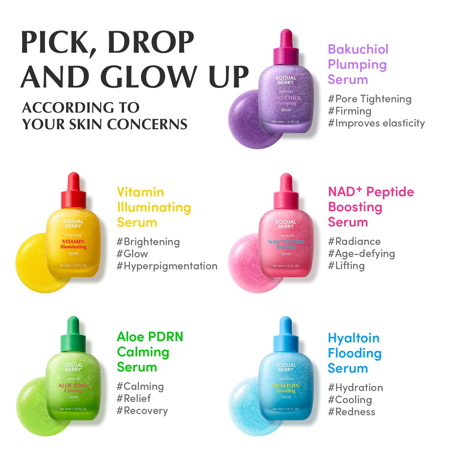 EQQUALBERRY Deep Cera Bakuchiol Plumping Serum