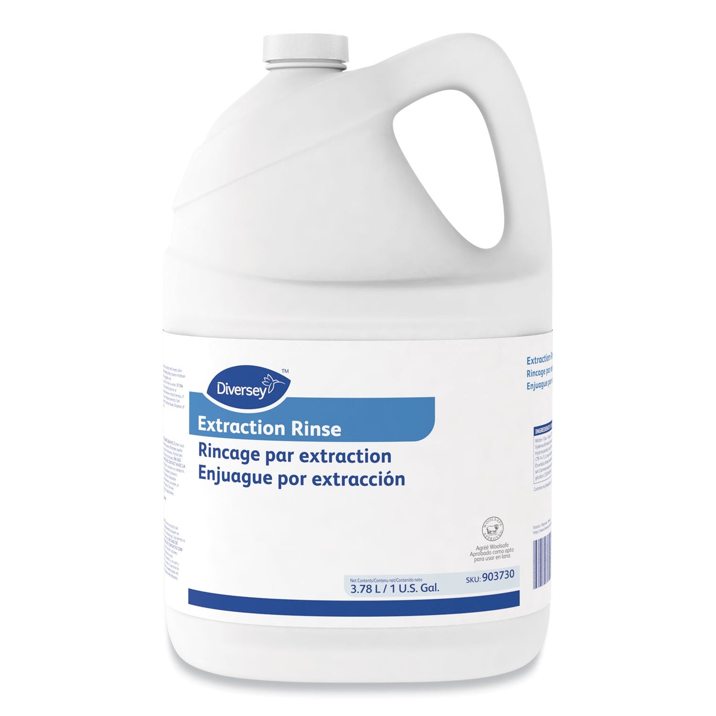 Diversey Carpet Extraction Rinse, Floral Scent, 1 gal Bottle, 4/Carton