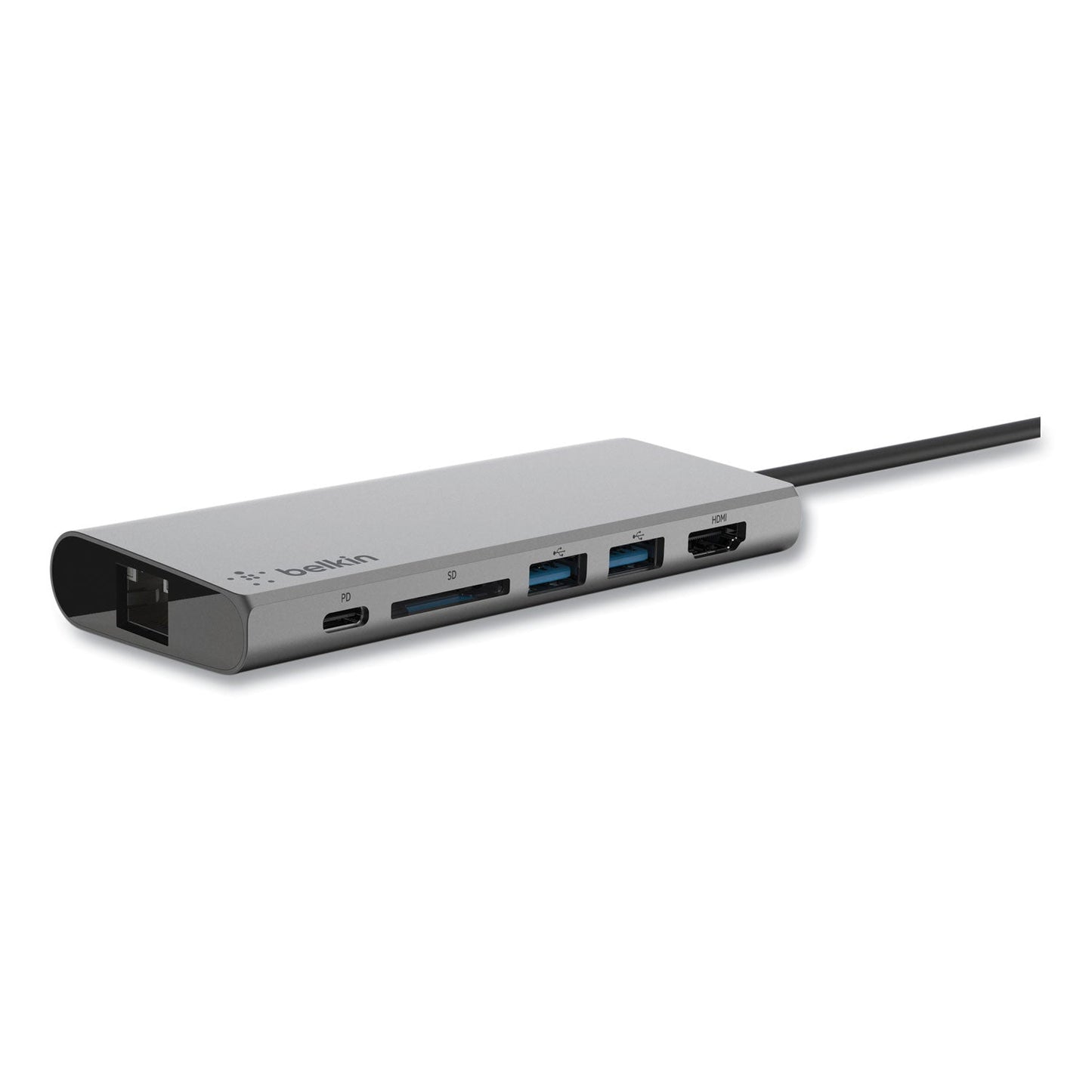 Belkin USB-C Multimedia Hub, 6 Ports, Space Gray