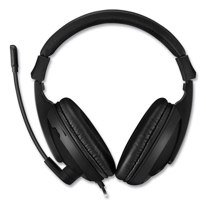Adesso Xtream H5U Stereo Multimedia Headset with Mic, Binaural Over the Head, Black