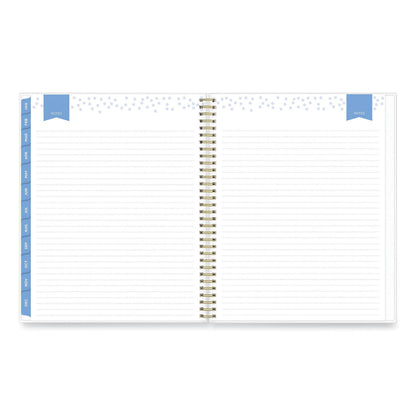 Blue Sky Day Designer Tile Weekly/Monthly Planner, Tile Artwork, 11 x 8.5, Blue/White Cover, 12-Month (Jan to Dec): 2023