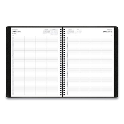 Blue Sky Aligned Daily Four-Person Appointment Planner, 11 x 8, Black Cover, 12-Month (Jan to Dec): 2023