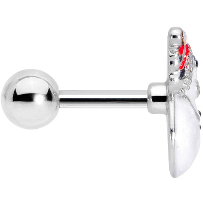 16G 1/4 Aurora Gem Snowman Christmas Cartilage Tragus Earring