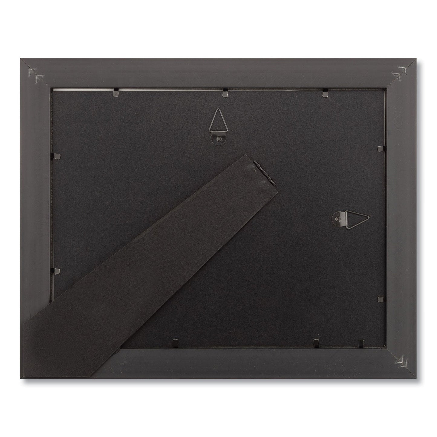 DAX Desk/Wall Photo Frame, Plastic, 8.5 x 11, Rosewood/Black