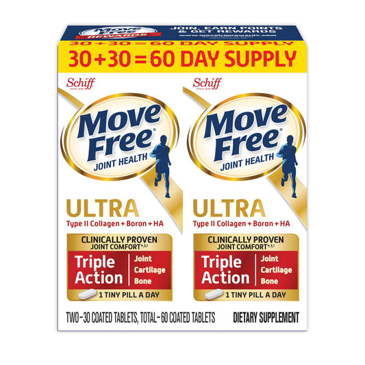 Move Free Ultra Triple Action with UCII Twin Pack, 60 Tablets