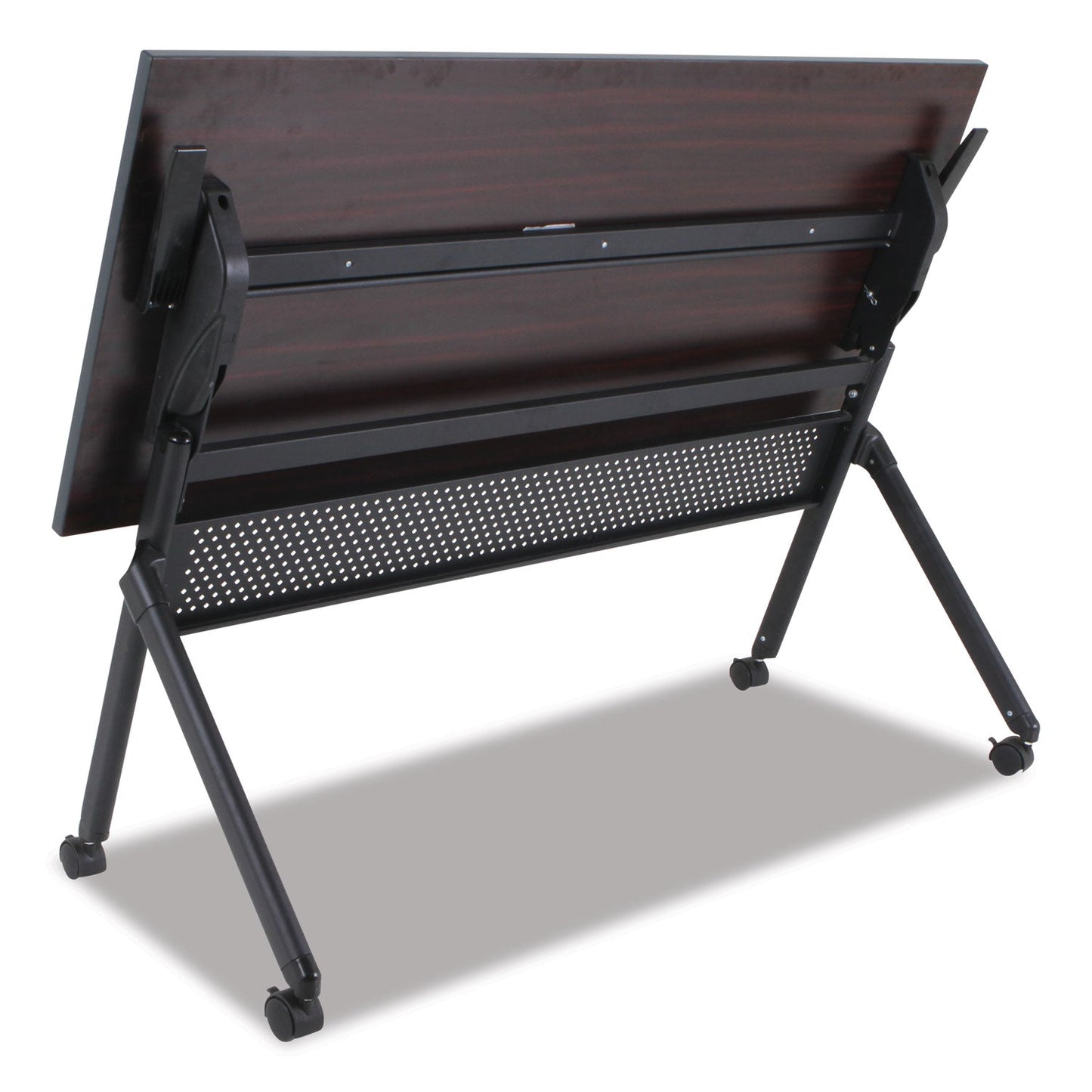 Alera Flip and Nest Table Base, 55.88w x 23.63d x 28.5h, Black