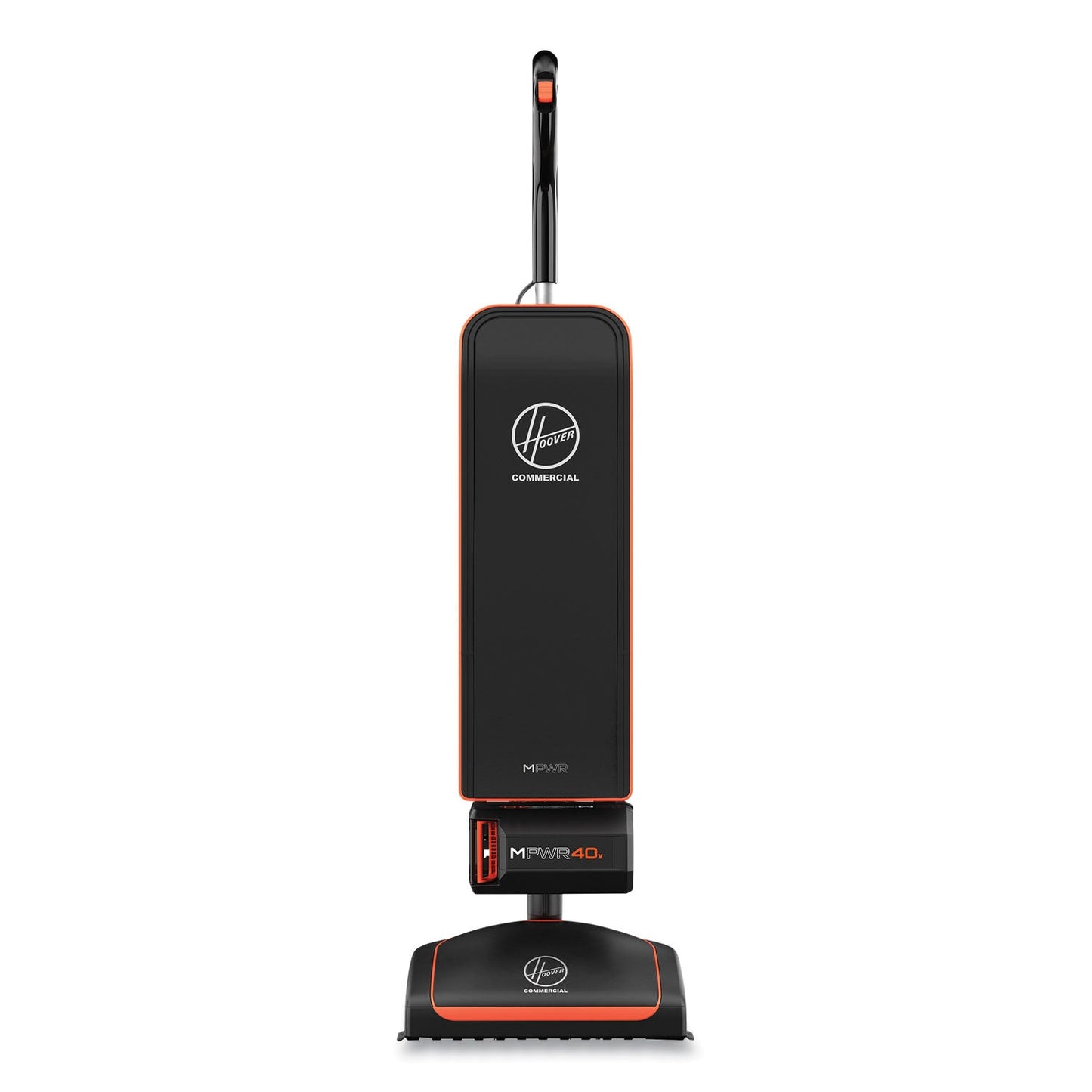 Hoover HVRPWR 40V Cordless Upright Vacuum, 13" Cleaning Path, Black/Orange