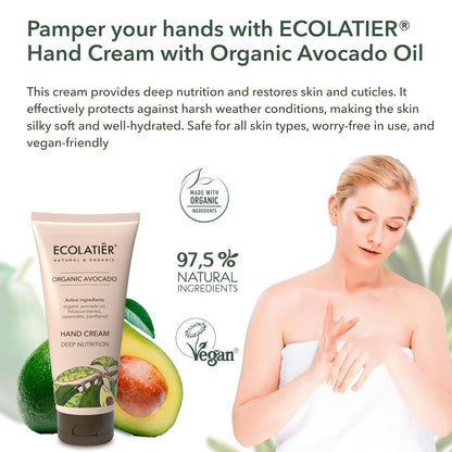 Hand Cream Deep Nutrition Organic Avocado