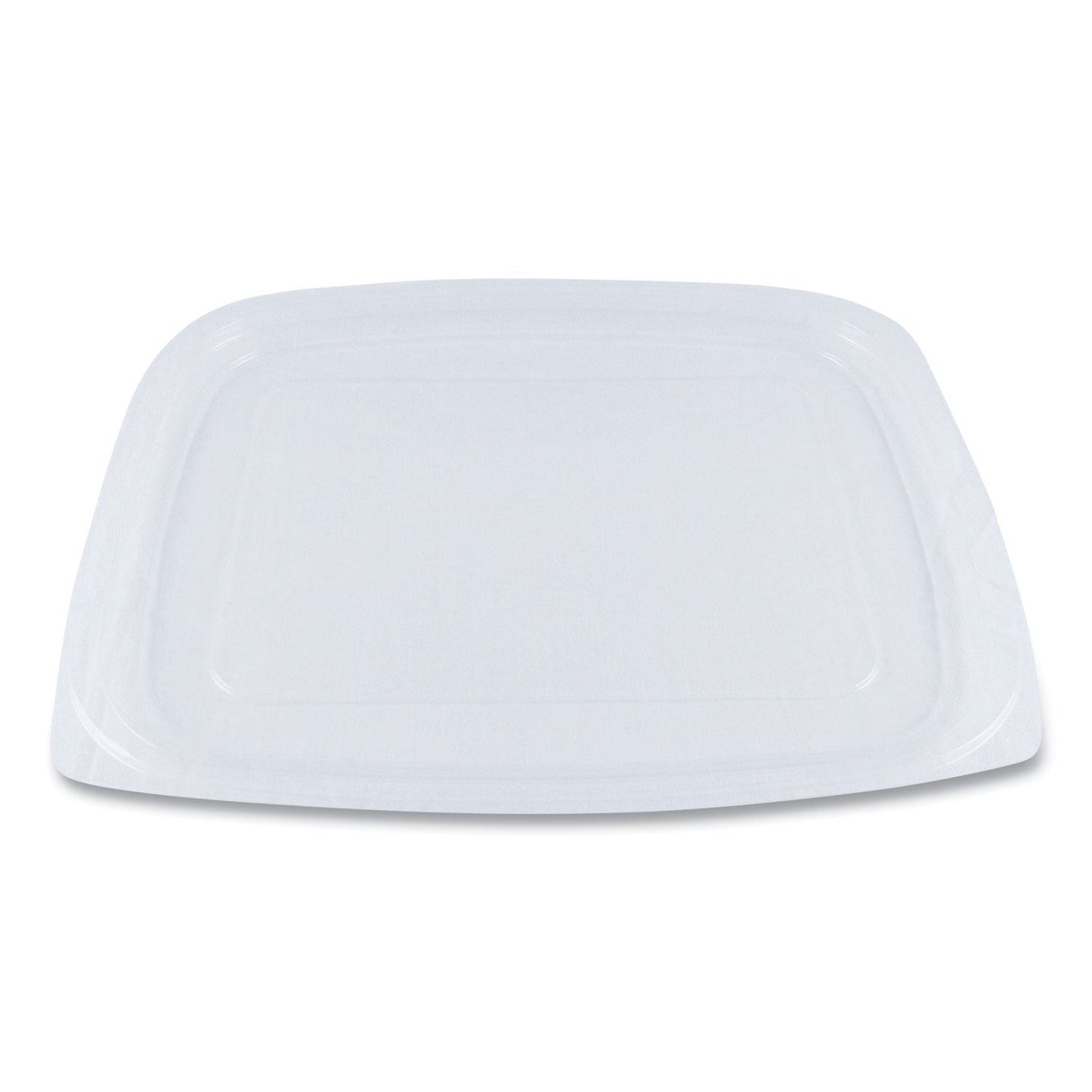 World Centric PLA Rectangular Deli Container Lids, 6.5 x 7.5 x 0.3, Clear, Plastic, 600/Carton